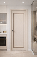 ПО Queen N23 Велюр светлый стекло белое